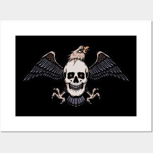 Eagle and skull Posters and Art